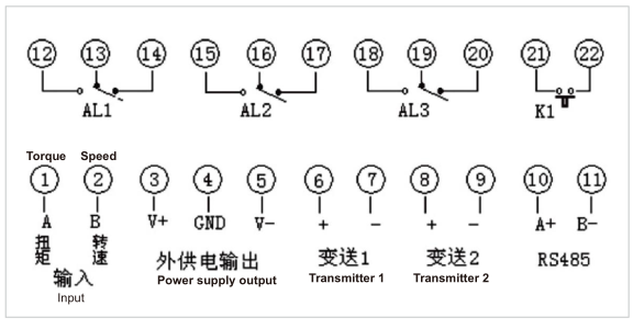 端子接线示意图
